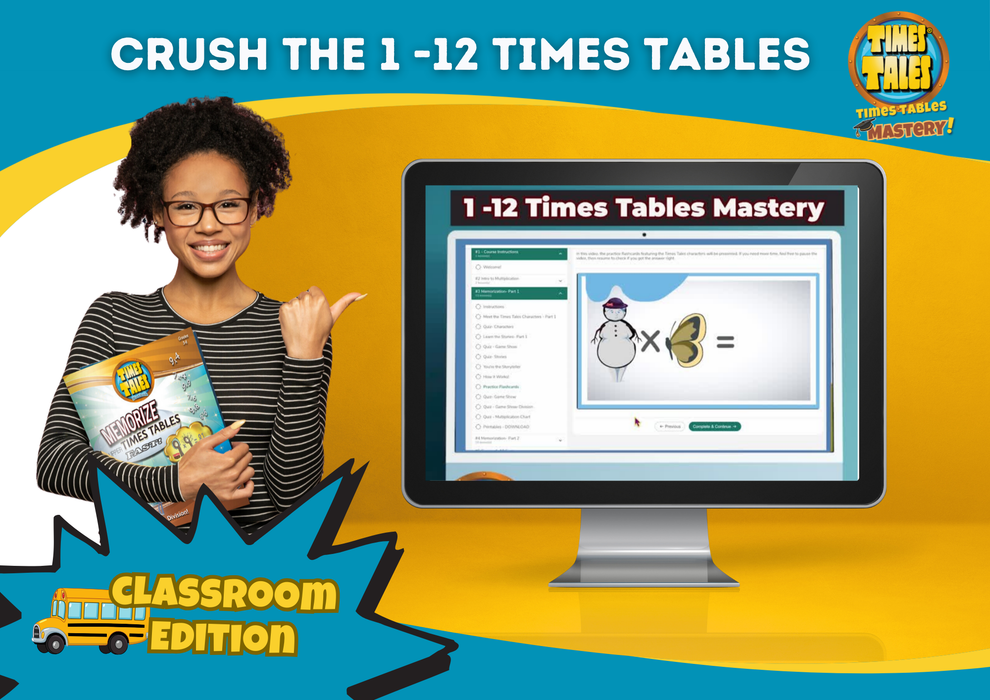 Classroom Ed. - Times Tales™ Multiplication Mastery (Online Course)