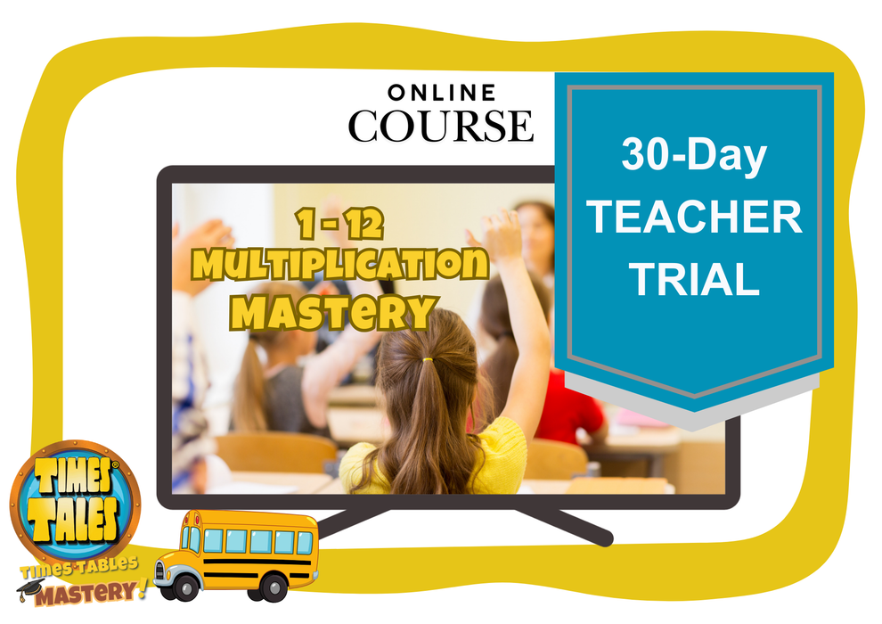 30-Day Teacher Trial- Classroom Edition- Times Tables Mastery (Online)