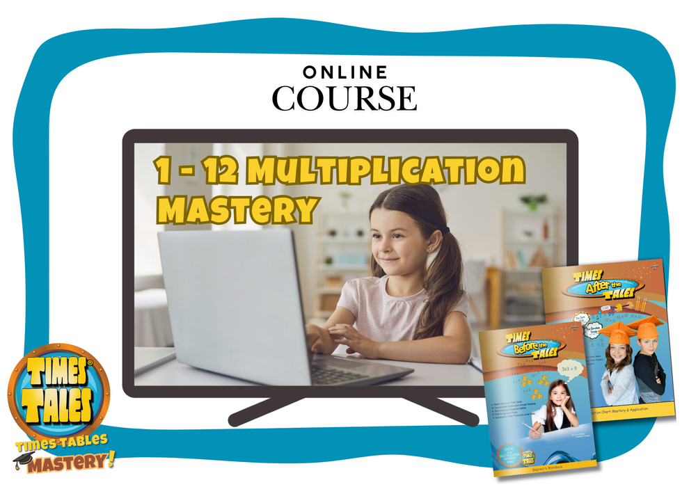 Times Tales® Multiplication Mastery Online Course +(Physical Wkbks.)