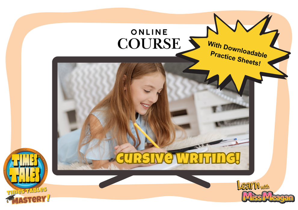 Cursive Handwriting - Online Course (Grs. 3-4)