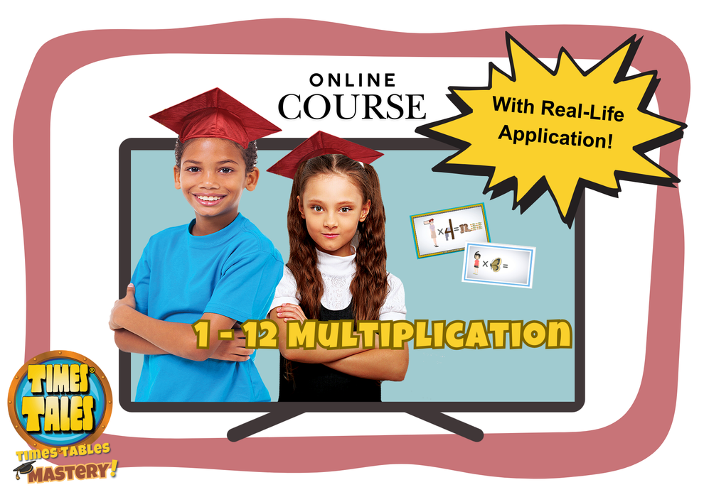 Times Tales® Multiplication Mastery & Budgeting Basics Online Course +(Physical Wkbks.)