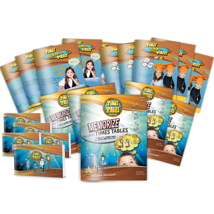 Times Tales® Multiplication Mastery Online Course - 25 Student Classroom Ed. - Physical Wkbks.