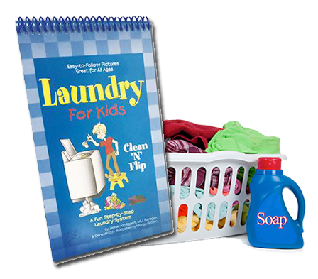 Kid's Chore Chart & Laundry Book BUNDLE Flip Charts